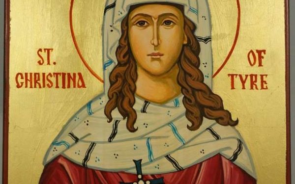 24 تموز الشهيدة خريستينا – سير قديسين