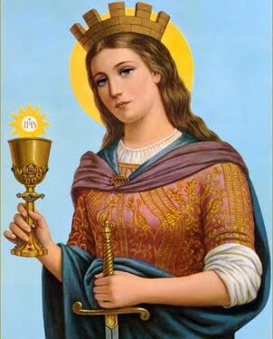 صلاة للقديسة بربارة.