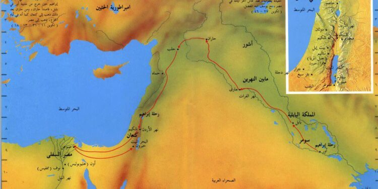 2- ابراهيم واسحاق ويعقوب – خرائط الكتاب المقدس