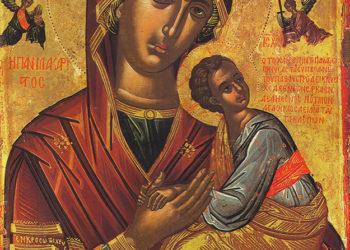 أيقونة عذراء الآلام – الابقونة وشرحها