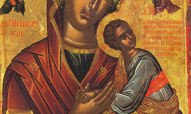 أيقونة عذراء الآلام – الابقونة وشرحها