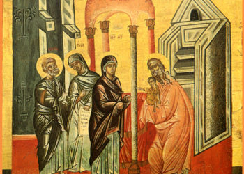 أيقونة دخول السيّد إلى الهيكل – الايقونة وشرحها