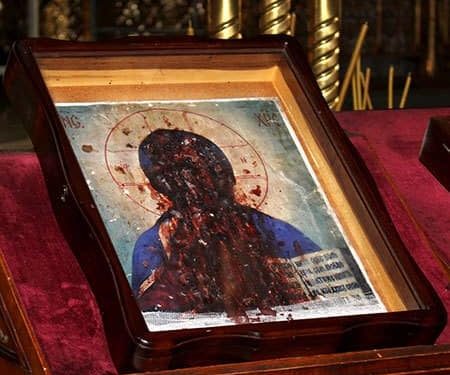 أيقونة المخلص المفيض للدم – تاريخ الايقونة