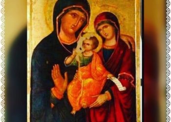 ايقونة نادرة! العذراء مع الرب يسوع والقديسة حنة جدة الرب يسوع! – الايقونة وشرحها