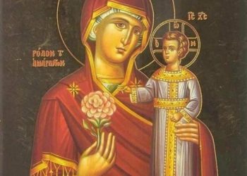 أيقونة العذراء «الوردة العادمة الذبول» – تاريخ الايقونة