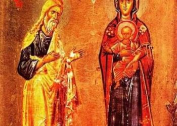 أيقونة العذراء مريم جسرٌ بين العهدين – الايقونة وشرحها