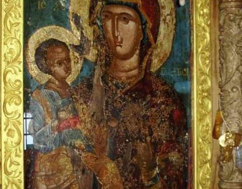 أيقونة العذراء مريم التي كانت موجودة في كنيسة القيامة – تاريخ الايقونة