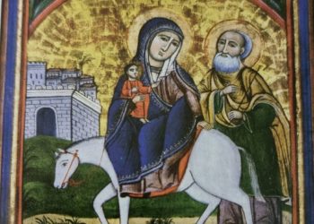 أيقونة لجوء العائلة المقدسة إلى مصر (قبطية) – تاريخ الايقونة