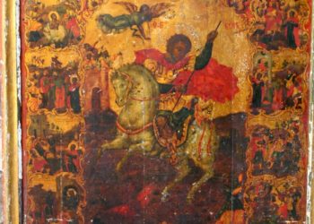 إيقونة مار جاورجيوس(2) في دير مار جاورجيوس الحميراء البطريركي(1685م) – الايقونة وشرحها