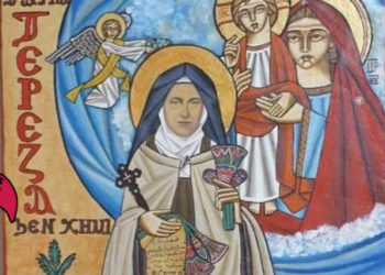 أيقونة القديسة تريزة الطفل يسوع – الايقونة وشرحها