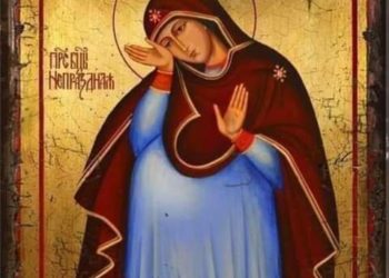 أيقونة نادرة جداً للعذراء مريم المباركة “الحامل”