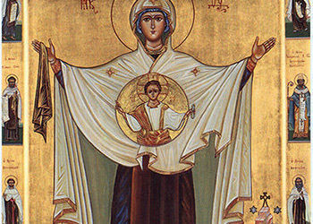 أيقونة والدة الإله ملكة بهاء الكرمل (16 تموز) – شرح الايقونة