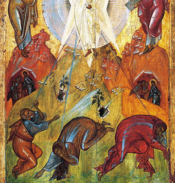 أيقونة التجلي لثيوفانس اليونانيّ – الايقونة وشرحها