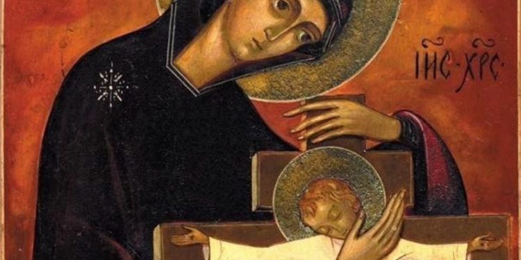 العذراء مريم والصليب – الأب سيمون بيترو حرو