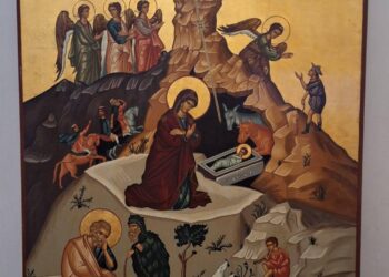 والدة الإله في أيقونة الميلاد – الايقونة وشرحها