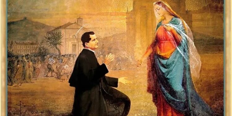 دون بوسكو والأفعى، وماذا فعلت العذراء لتنقذ شبيبة القدّيس منها