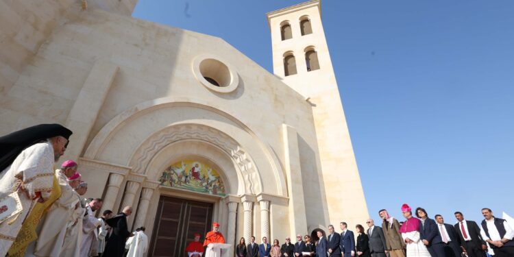 الشهداء المسابكيين حاضرون في تدشين كنيسة المعمودية المغطس في الأردن