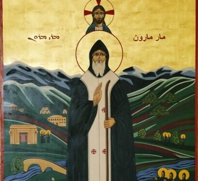 أيقونة مار مارون في كور تقليد جديد في الكنيسة المارونية – الايقونة وشرحها