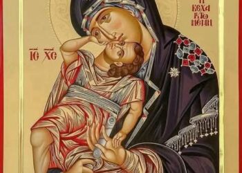البراكليسي: الصلاة الابتهاليّة لوالدة الإله  Παράκλησις في شهر آب من الطقس البيزنطي