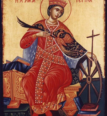 أيقونة القديسة كاترينا – الايقونة وشرحها