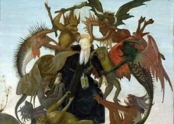 لوحة عذاب القديس انطونيوس -الايقونة وشرحها