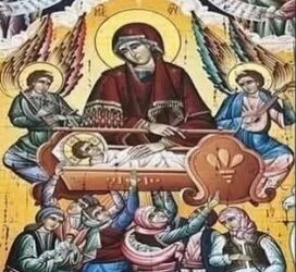 أيقونة السيدة مريم العذراء “حامية الأمهات والأطفال” – الايقونة وشرحها